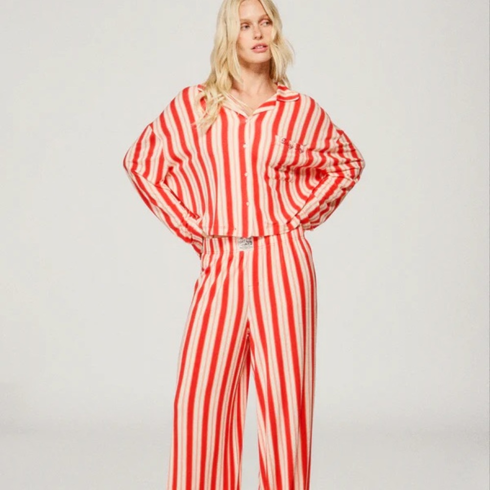 Dairy Boy Holiday Sleep Set in Candy Cane